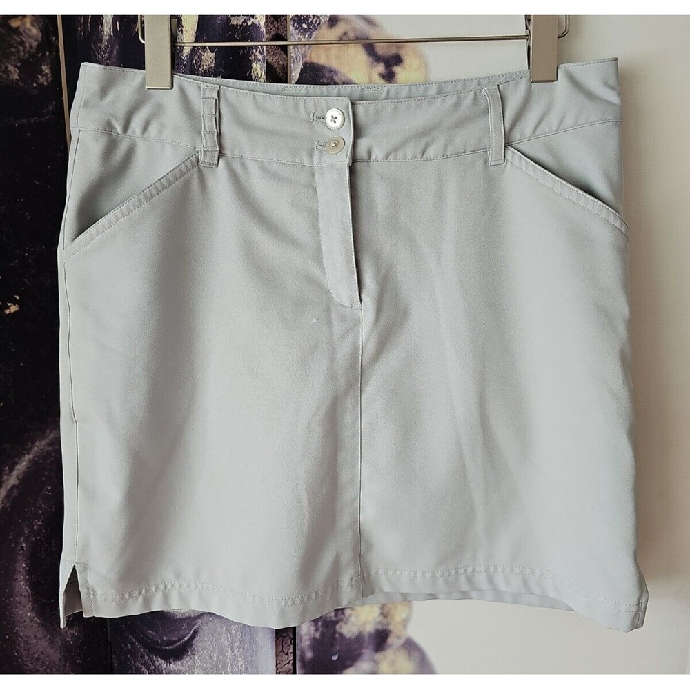 Callaway Golf Skirt‎ Skort Opti Dri Tennis Gray Stretch Lined Womens Size 8